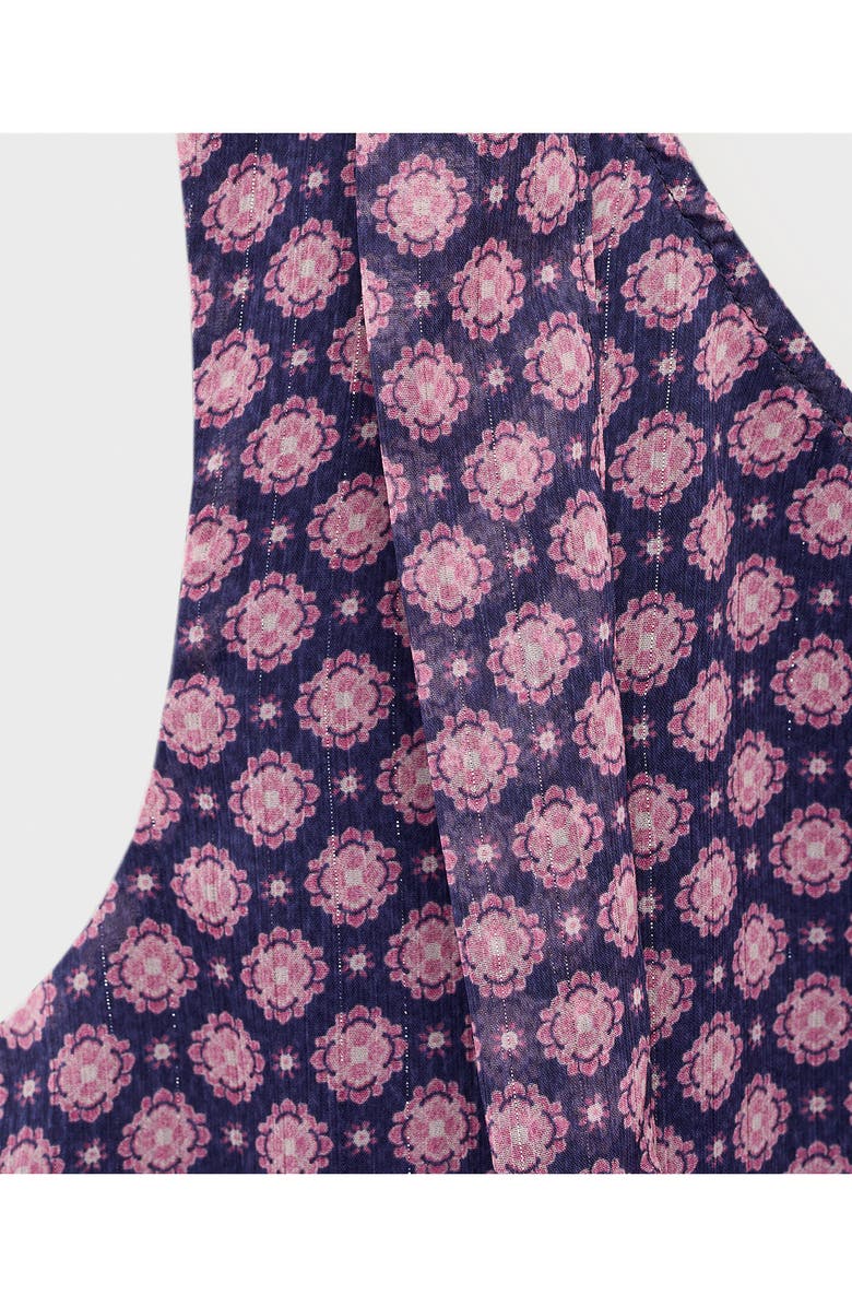 MANGO TEEN Asymmetric One Shoulder Top, Alternate, color, Maroon