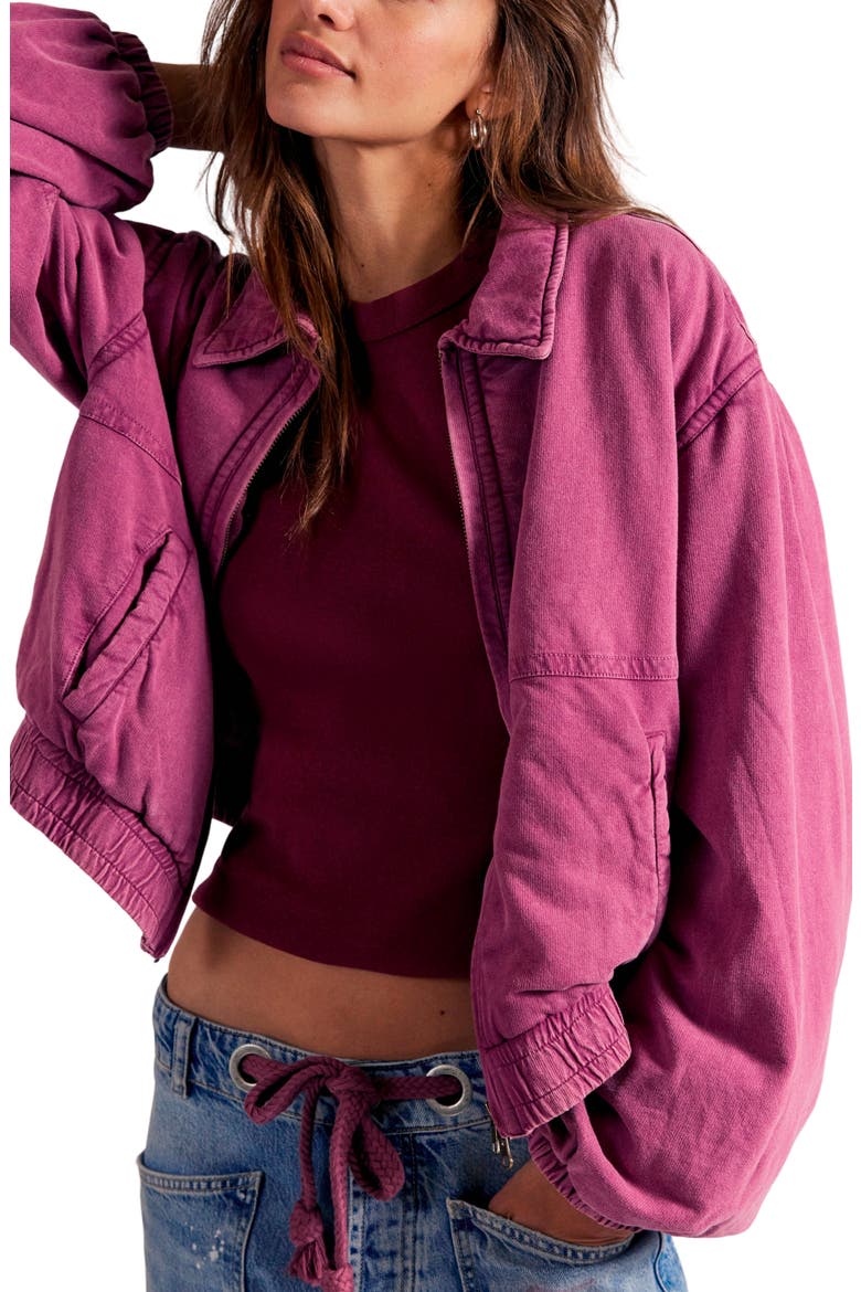 Birdie Washed Jacket, Alternate, color, ROAN ROUGE