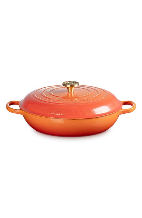 Signature Enameled Cast Iron Covered Braiser
