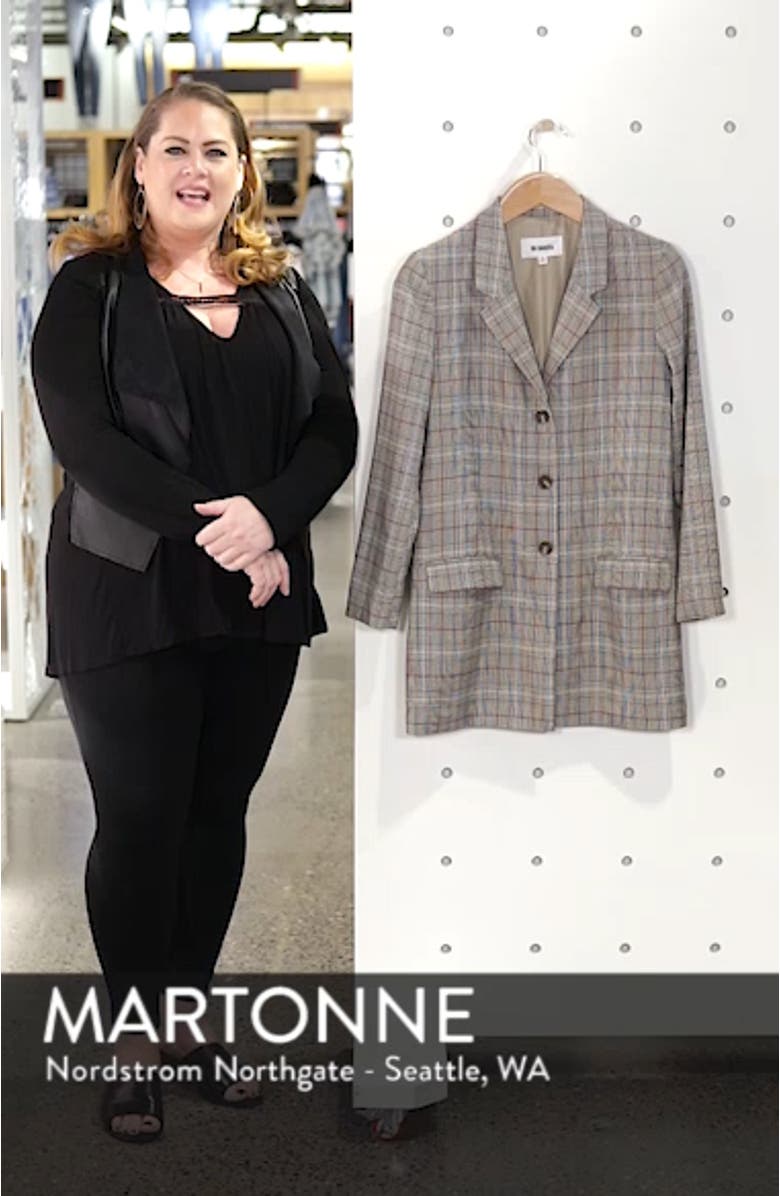 BB Dakota Ex-Boyfriend Plaid Blazer, sales video thumbnail