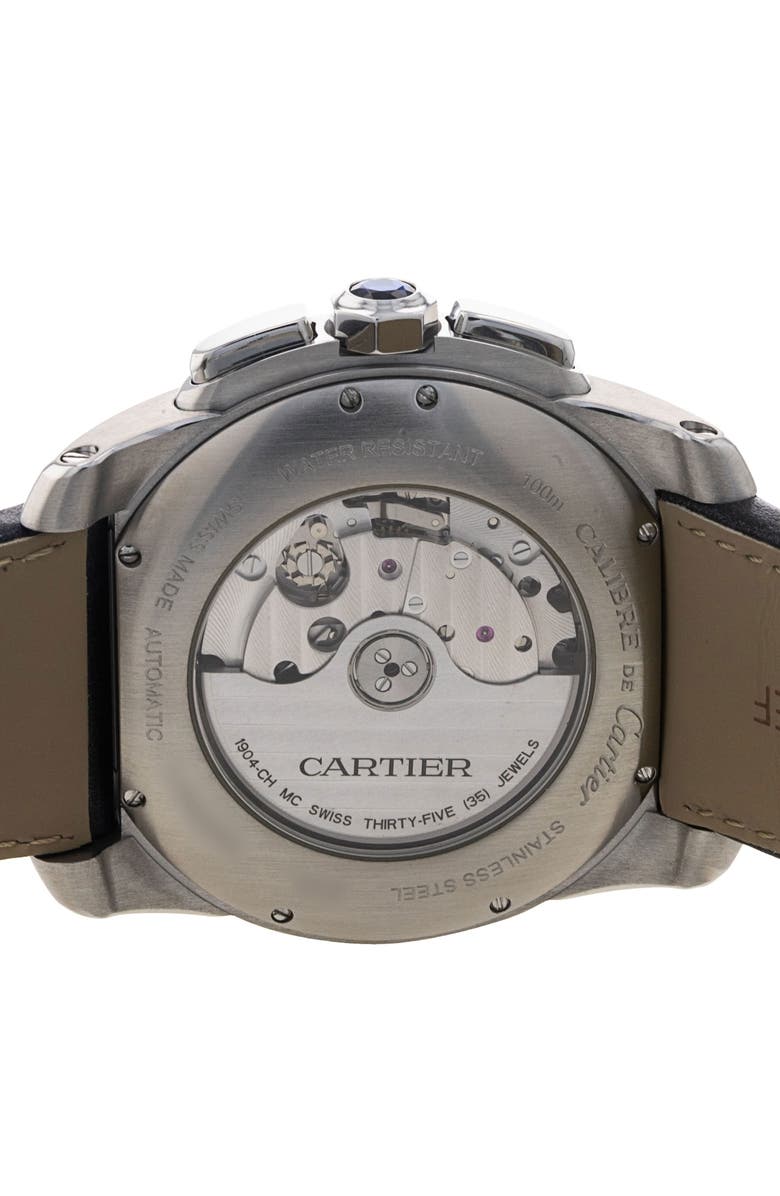 Watchfinder & Co. Cartier Preowned 2021 Calibre Bracelet Chronog Watch, 42mm, Alternate, color, 