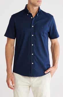 Brooks Brothers Non-Iron Regular Fit Oxford Stretch Short Sleeve Shirt