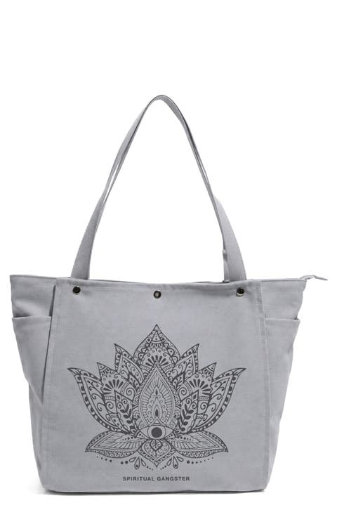 Mandala Lotus Namaste Tote Bag