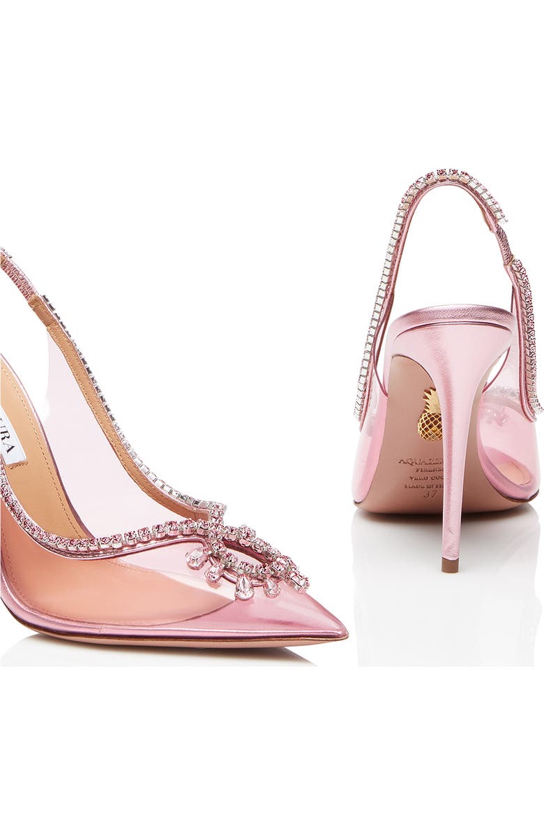 Aquazzura Seduction Crystal Embellished Pump, Alternate, color,