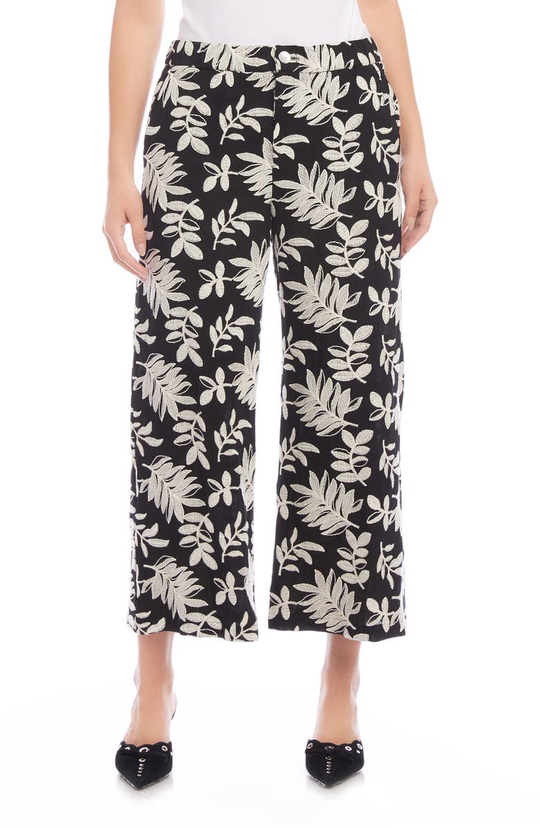 FIFTEEN TWENTY Rylie Embroidered Crop Pants, Main, color, 