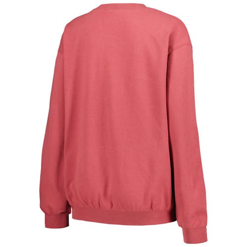 Soft As A Grape Red Philadelphia Phillies Pigment Dye Pullover Sweatshirt In Red