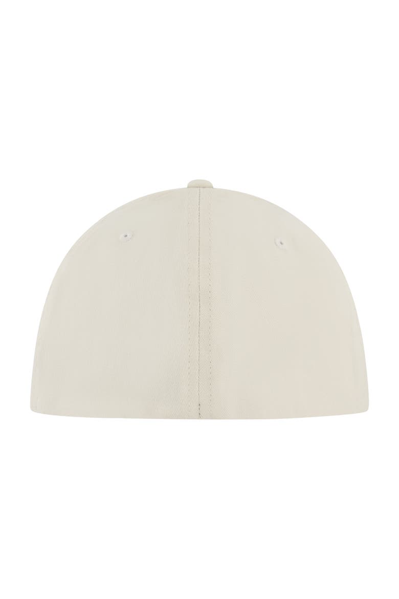 Stretch Fit 6-Panel Cap with Curved Visor, Alternate, color, CREAM