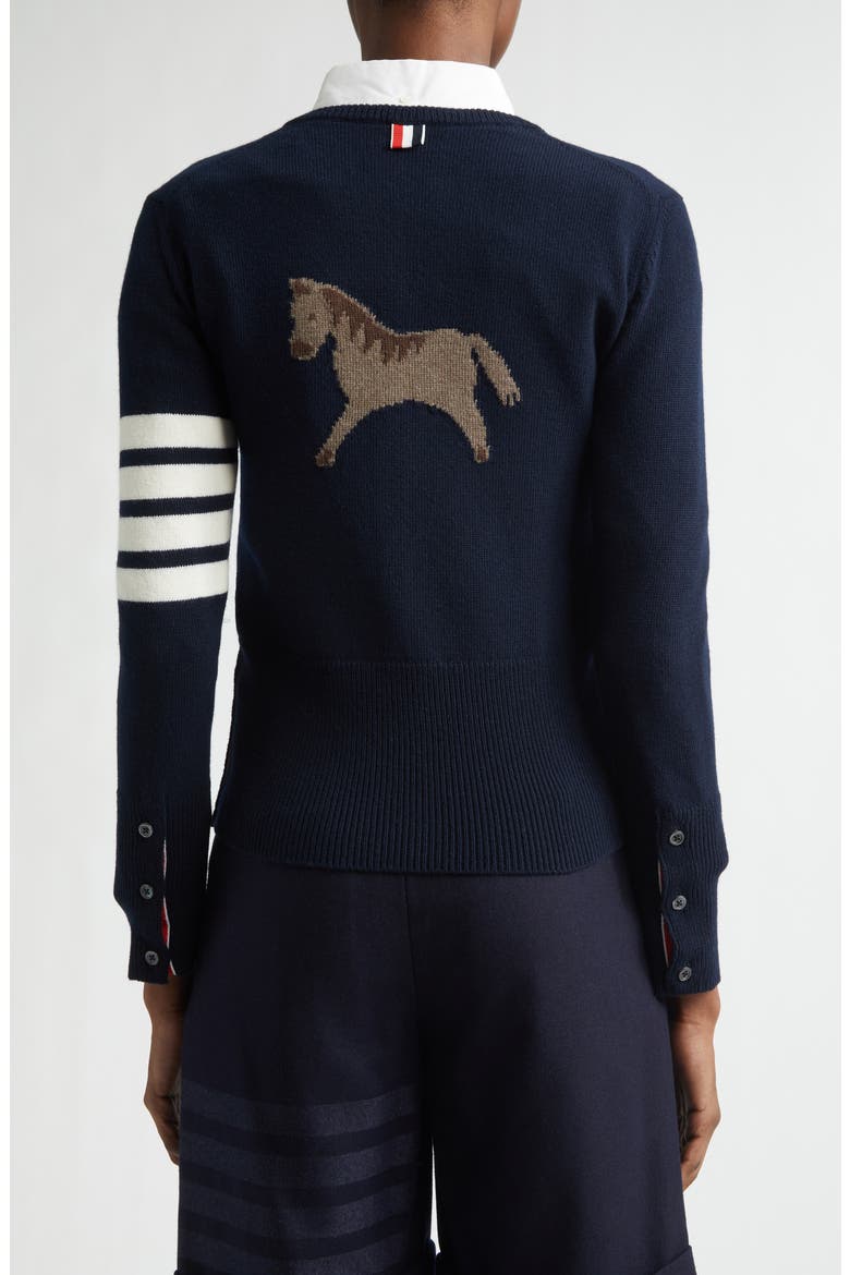 Merino Wool Cardigan, Alternate, color, NAVY