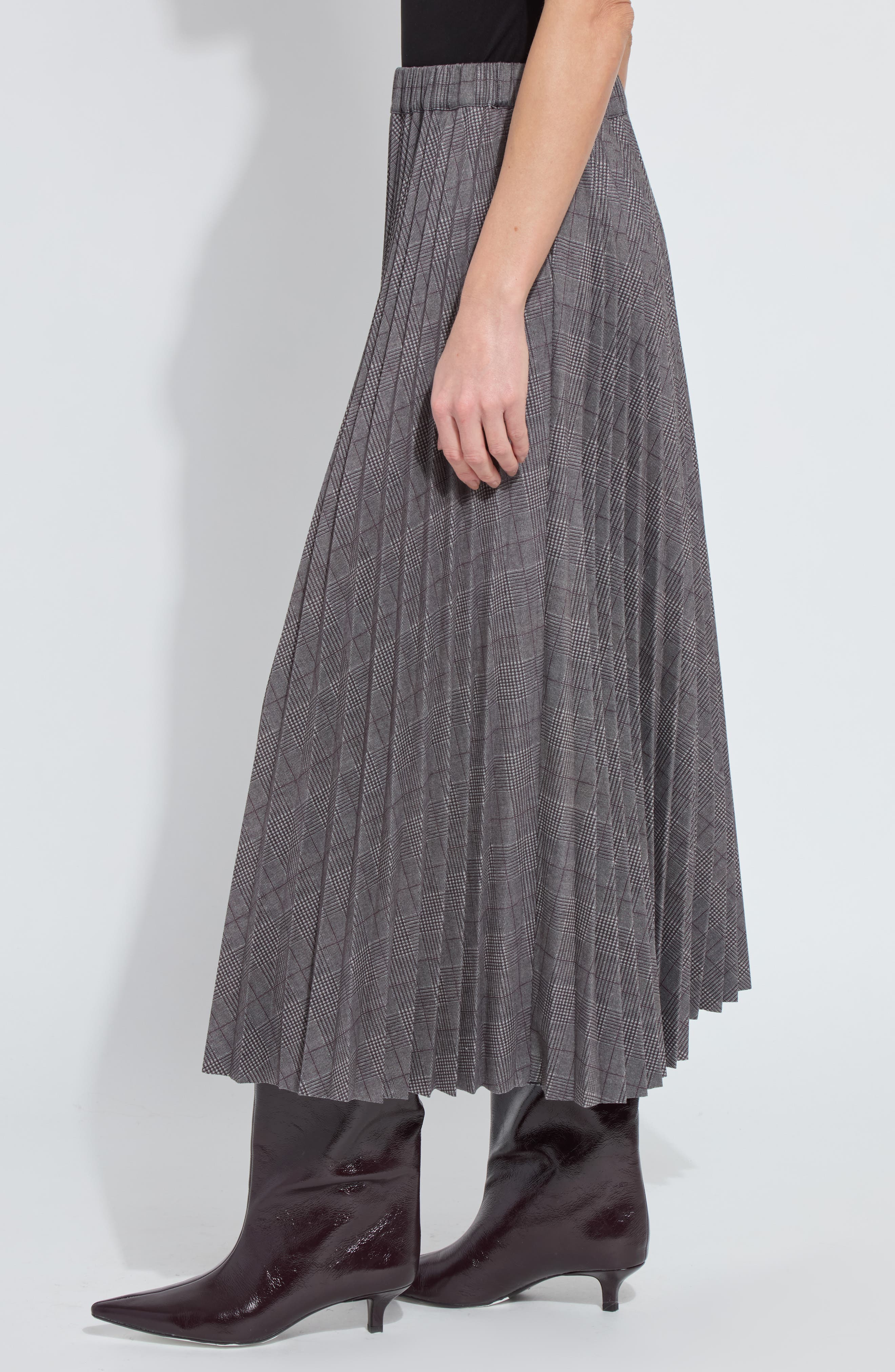 Pierra Pleated Ponte Midi Skirt (Women) | Nordstrom