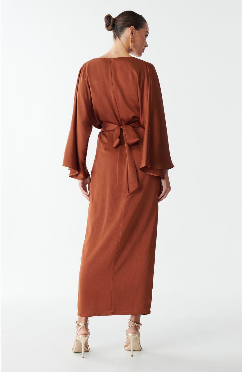 SAVEL Deliliah Midi Dres, Alternate, color, Rust
