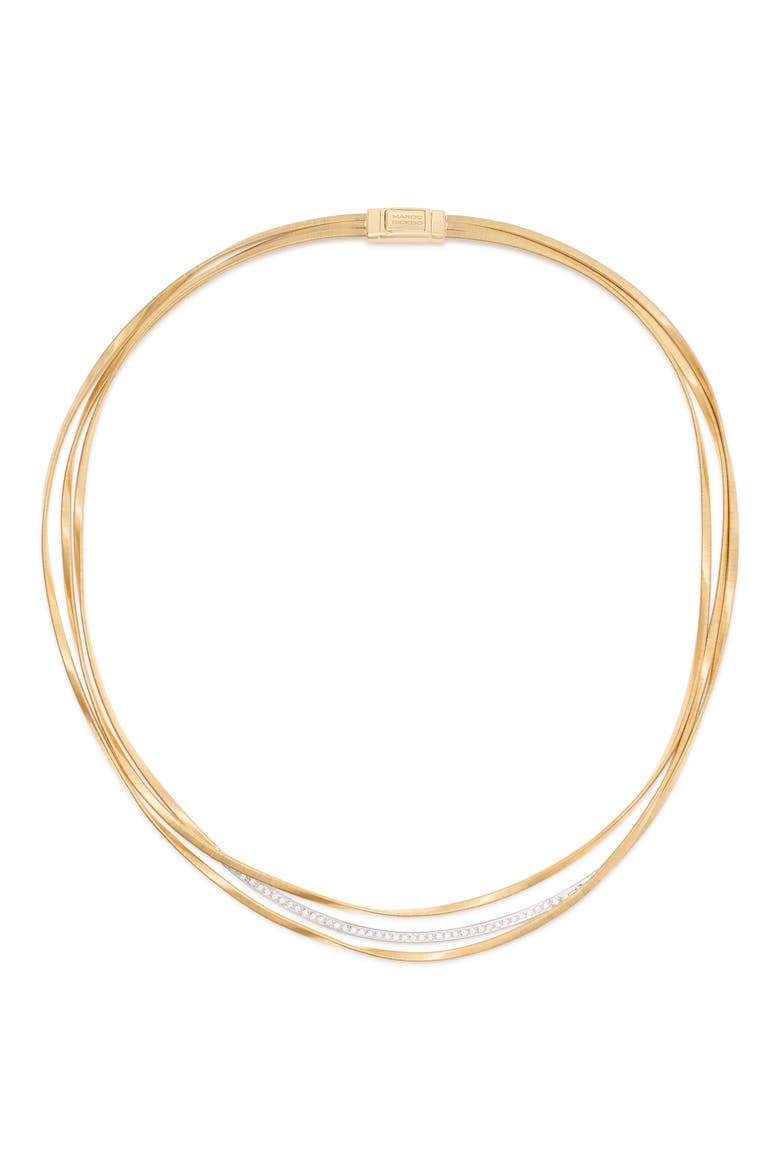 Diamond Necklace, Alternate, color, D0.32 18KYG