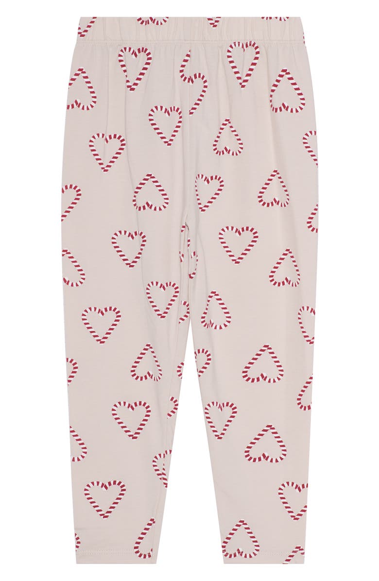 Petit Lem Kids' Print Sweatshirt & Sweatpants Set, Alternate, color, Candy Cane