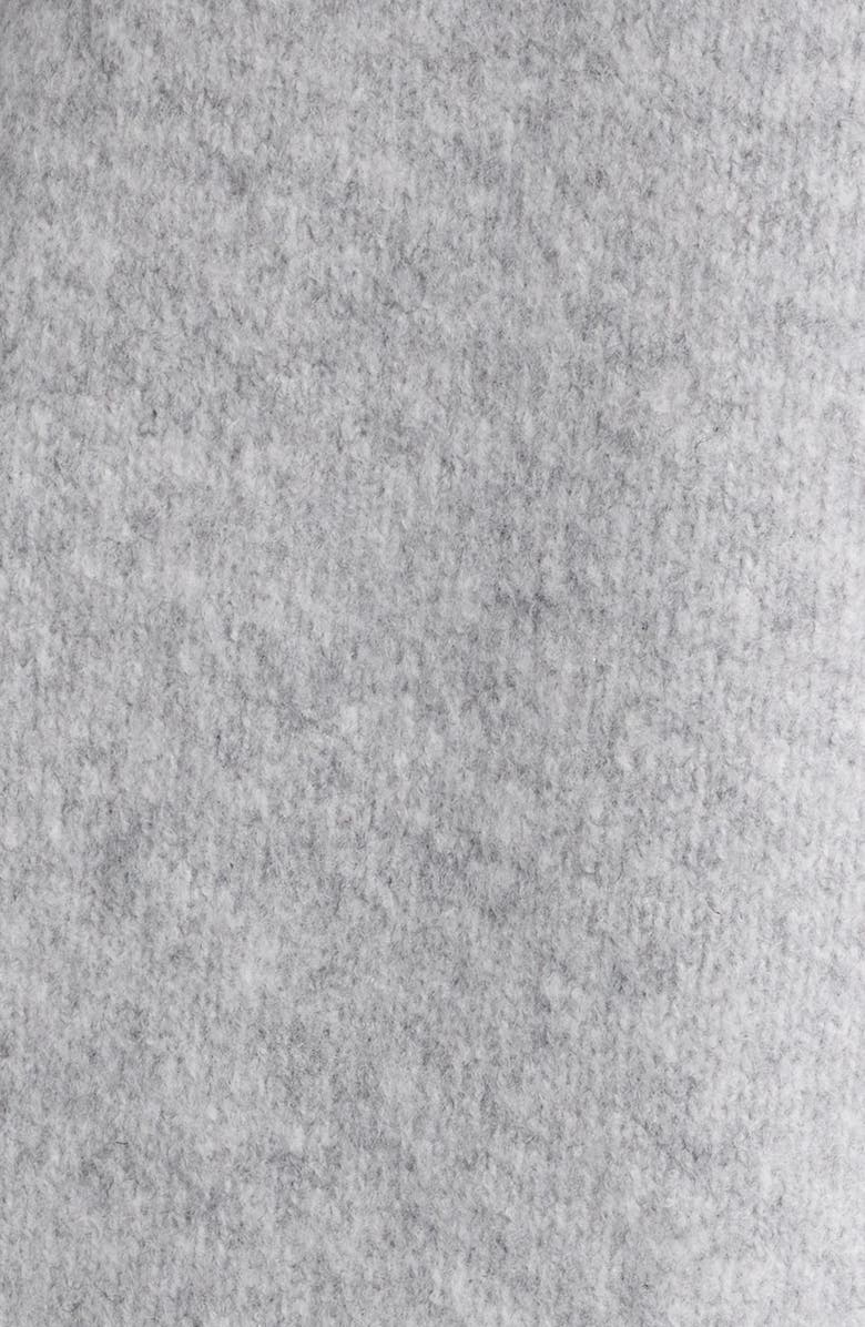 CITY BLUES Embroidered Sleeve Mock Neck Sweater, Alternate, color, Heather Grey