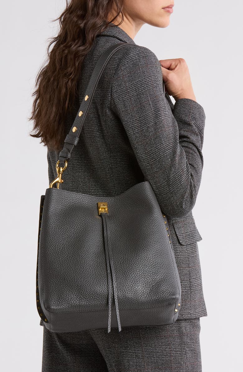 Rebecca Minkoff Darren Pebbled Leather Shoulder Bag, Alternate, color,