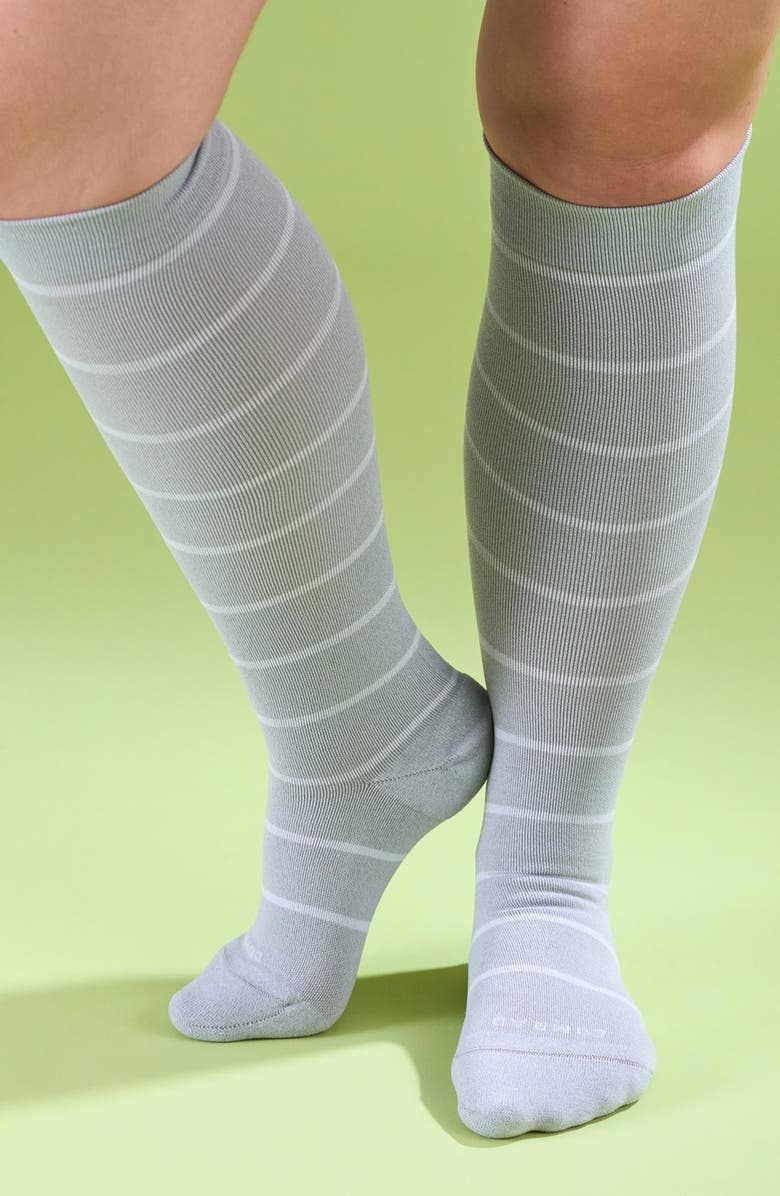 COMRAD Stripe Knee High Compression Socks, Alternate, color, 