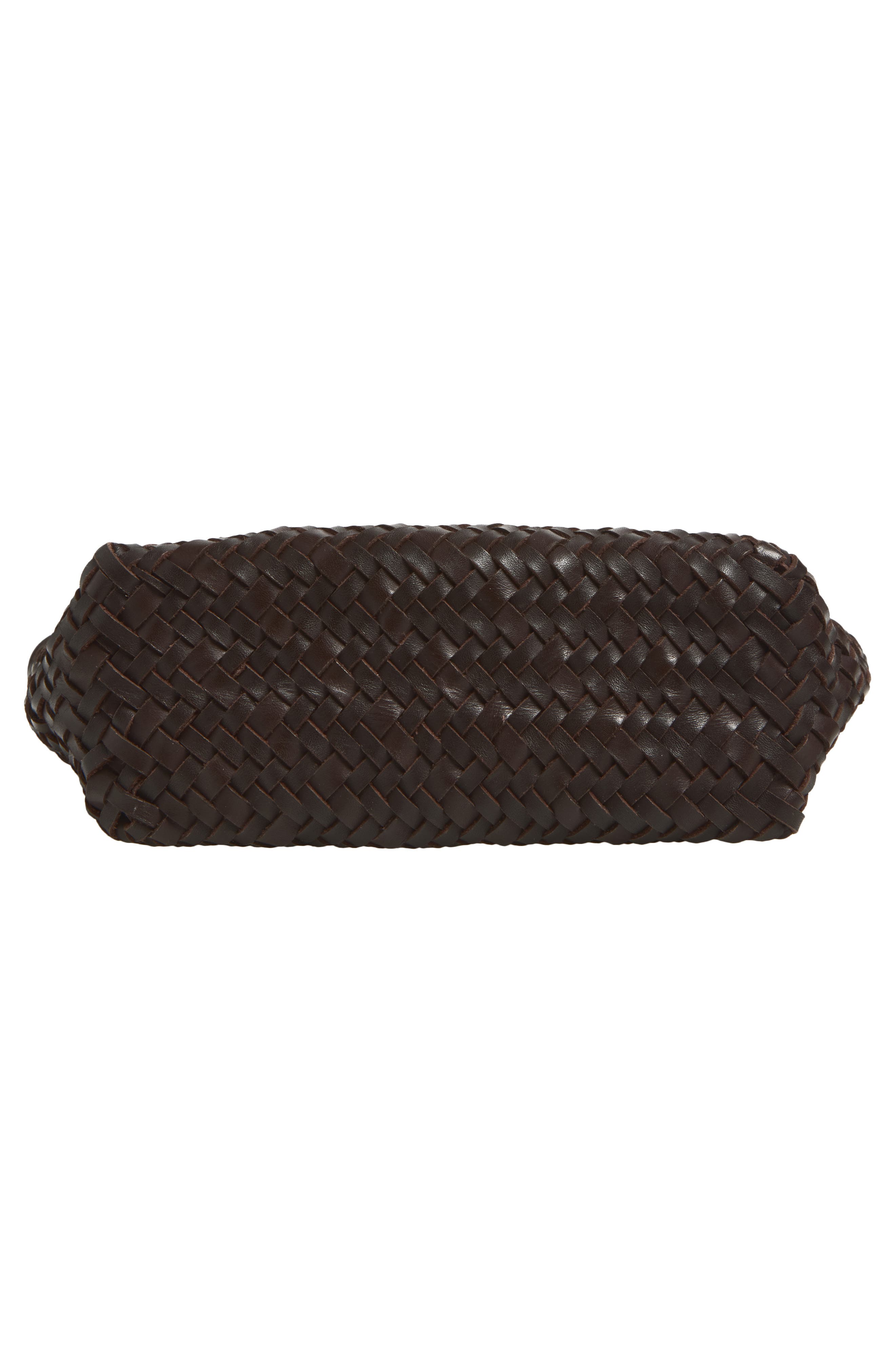 Madewell The Signature Woven Leather Crossbody Bag, Alternate, color, Coffee Bean