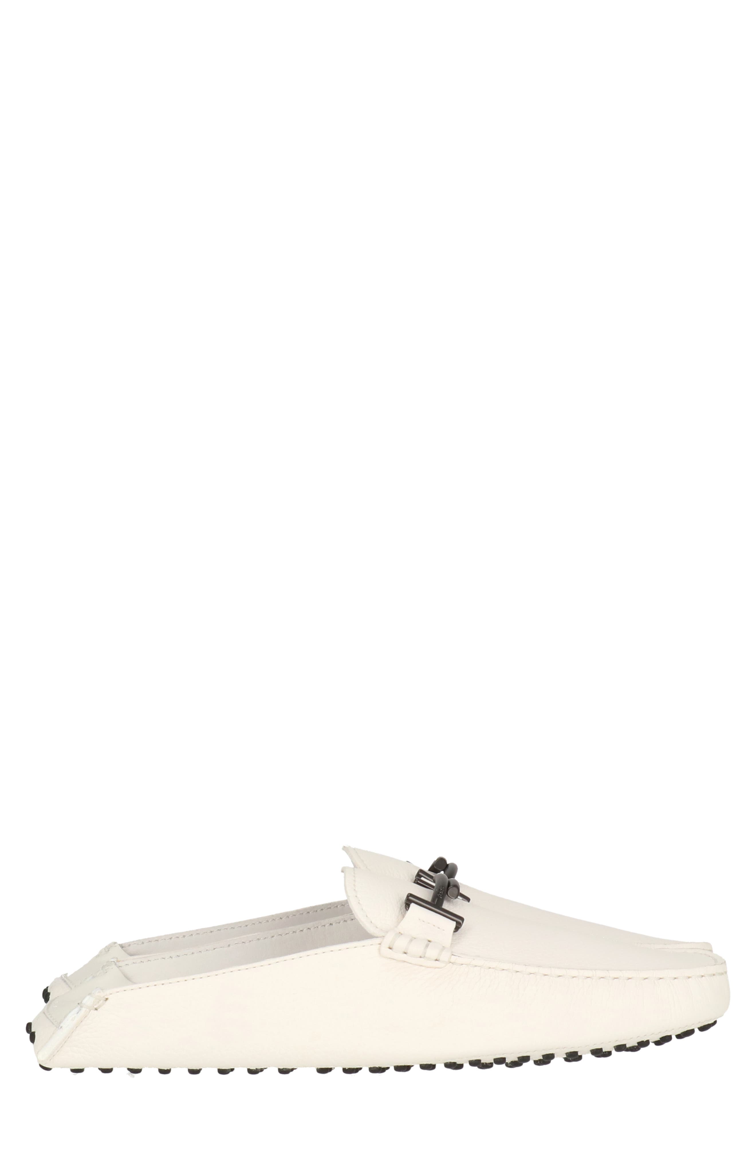 Tod's Gommino Driving Mule, Alternate, color, White