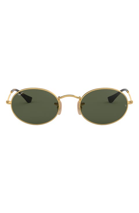 48mm Oval Sunglasses