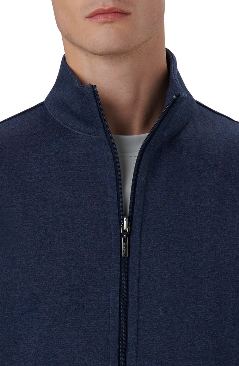 Bugatchi Reversible Knit Jacket, Alternate, color, Navy