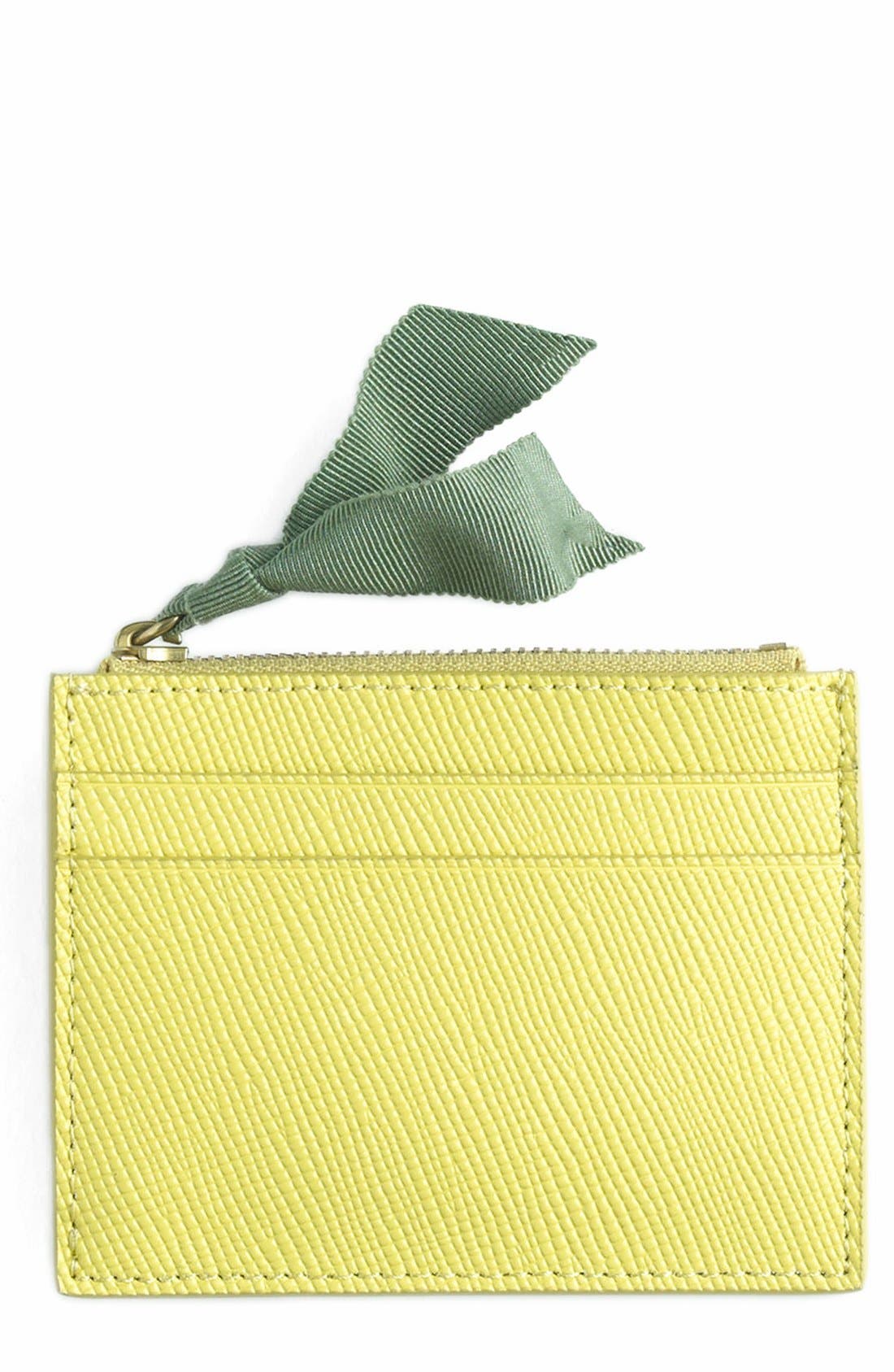 J.CREW FACTORY J.Crew Small Leather Zip Wallet, Main, color, 