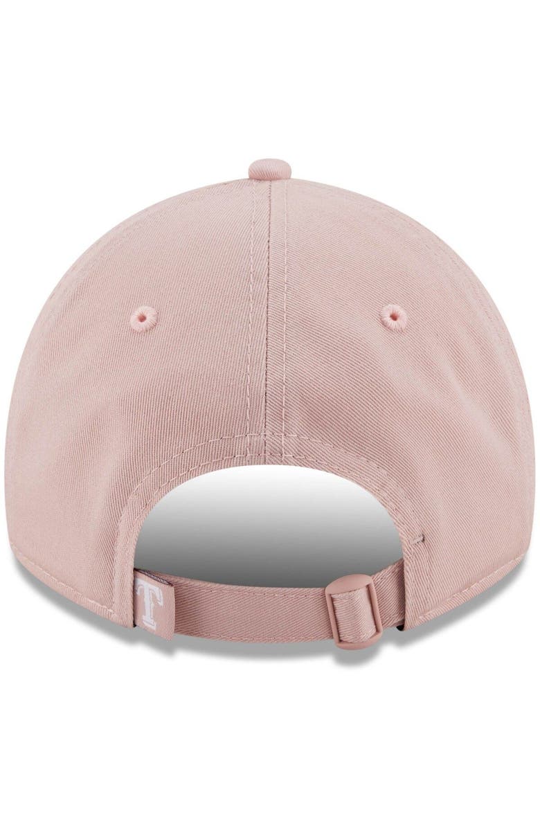 New Era Women's New Era Pink Texas Rangers Rouge Core Classic 9TWENTY Adjustable Hat, Alternate, color, 