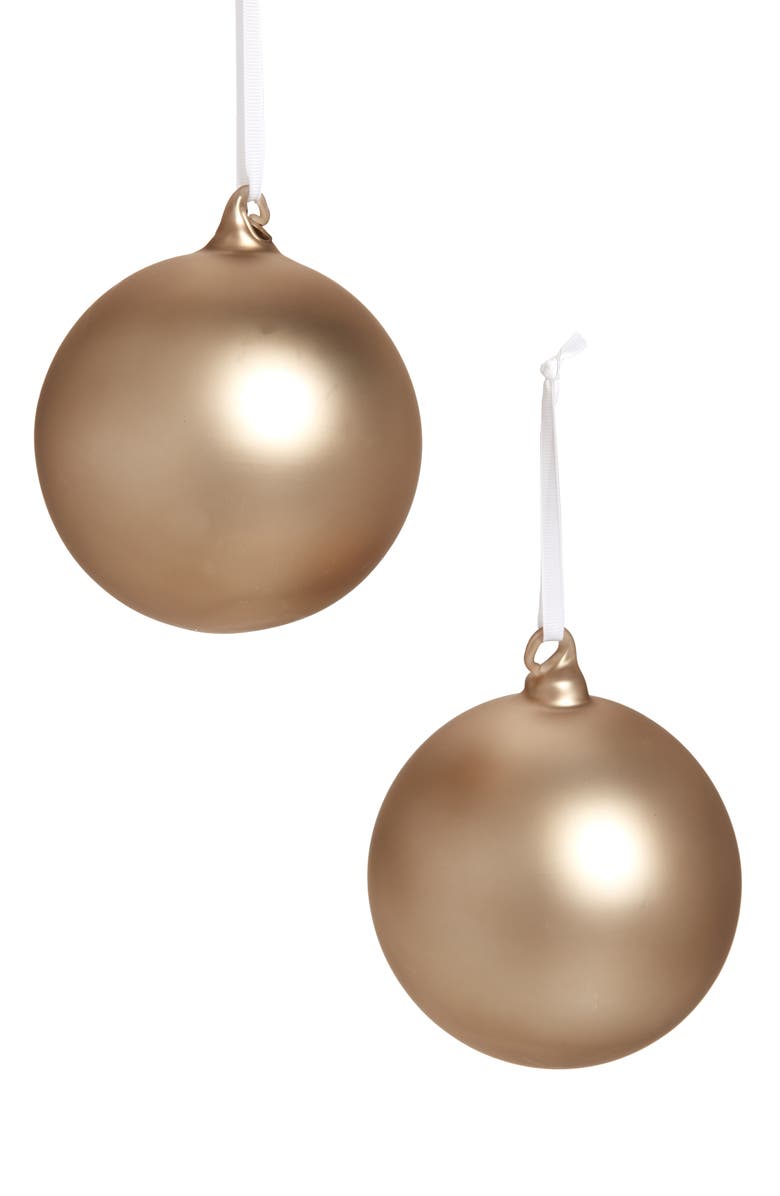 Rachel Parcell Set of 2 Mercury Glass Ornaments, Main, color,