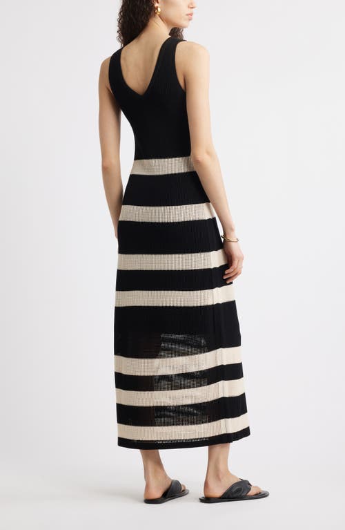 Nordstrom Sleeveless Open Stitch Maxi Sweater Dress