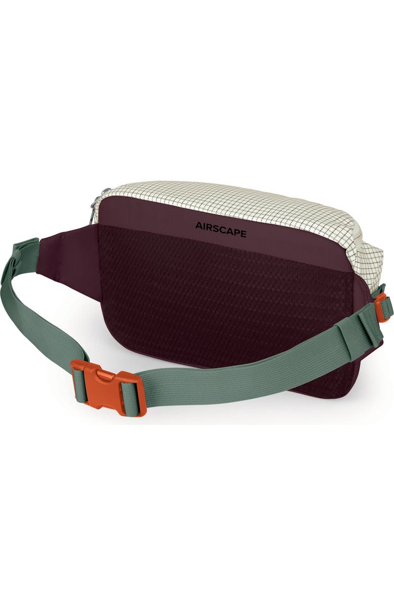 Osprey Transporter 3-Liter Waist Pack, Alternate, color, Mystery White/ Moody Burgundy