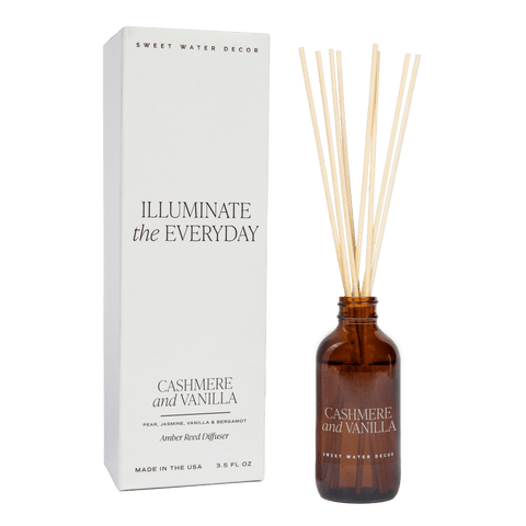 Amber Glass Reed Diffuser - Spa Scents