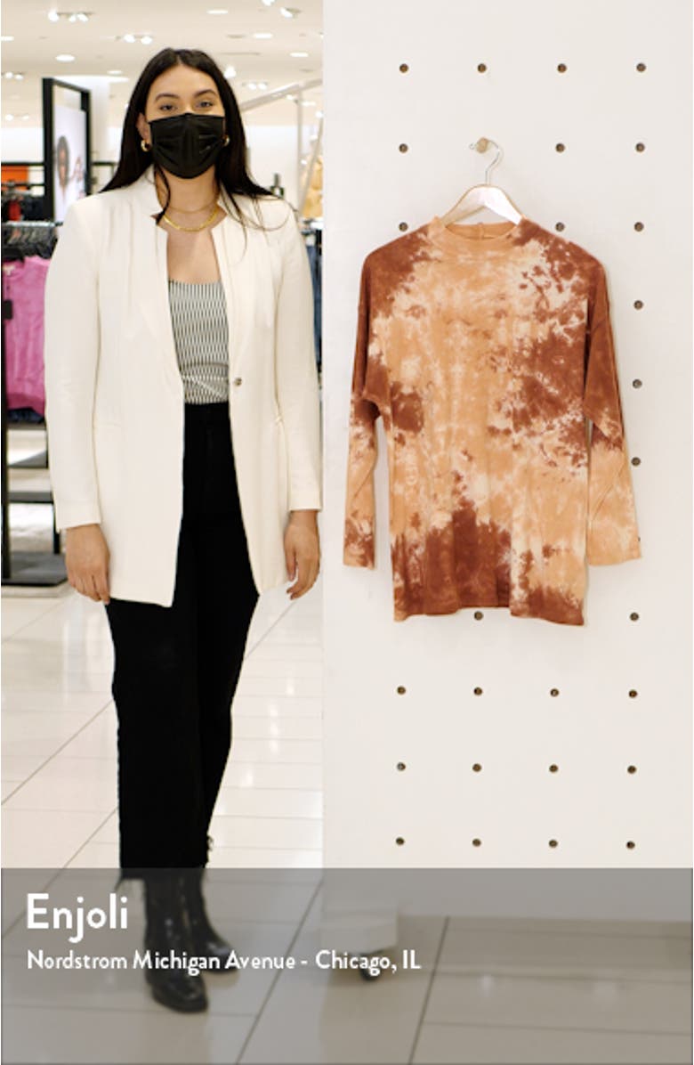 Be Free Tie Dye Oversize Long Sleeve T-Shirt, sales video thumbnail