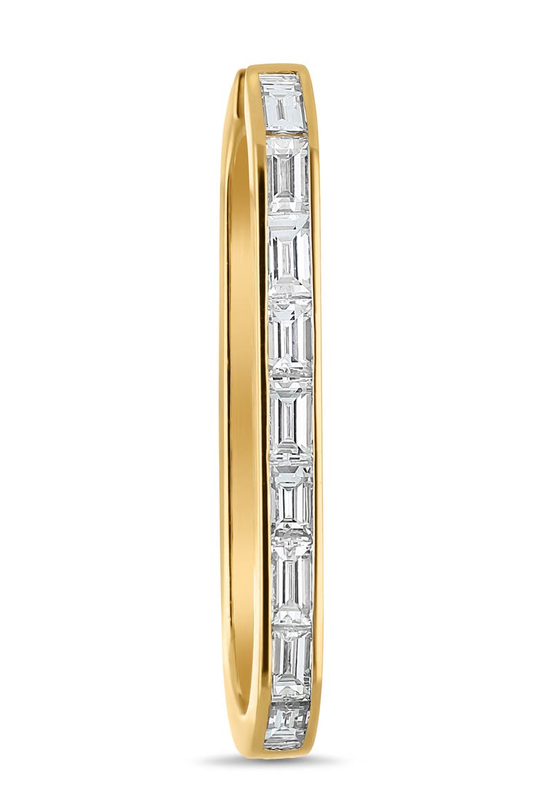 Gatsby Luxe Diamond Elongated Hoop Earrings, Alternate, color, 18K YELLOW GOLD