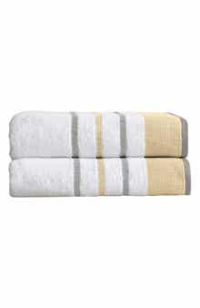 Woven & Weft Luxurious Cotton 2-Pack Decorative Bath Towel Set