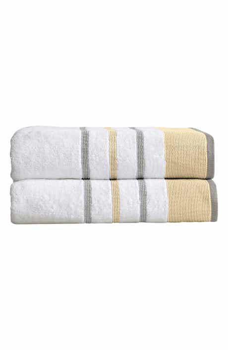 Woven & Weft Luxurious Cotton 2-Pack Decorative Bath Towel Set