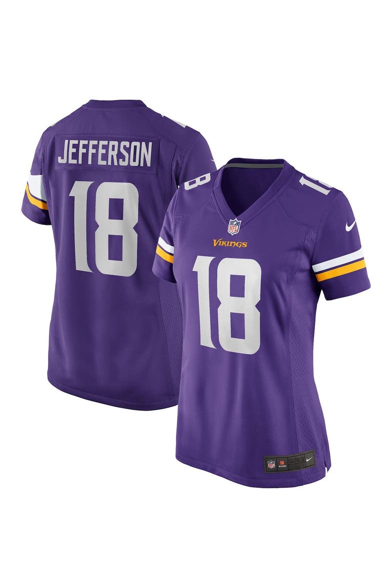 Women's Nike Justin Jefferson Purple Minnesota Vikings Player Game Jersey, Main, color, PURPLE