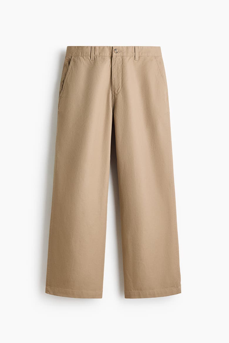 Loose Fit Cotton Chinos, Alternate, color, Beige