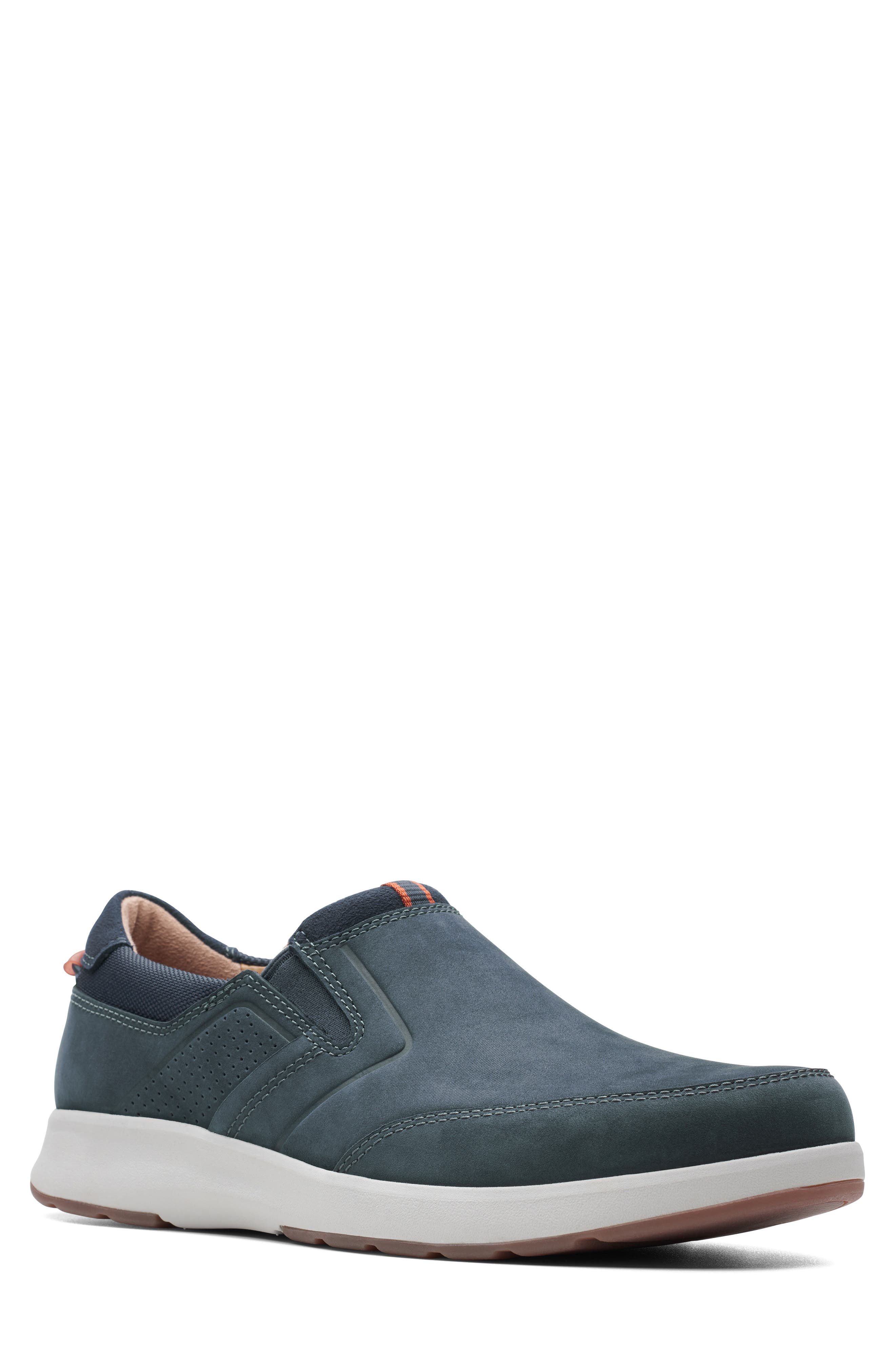 Un Trail Slip-On, Main, color, NAVY NUBUCK