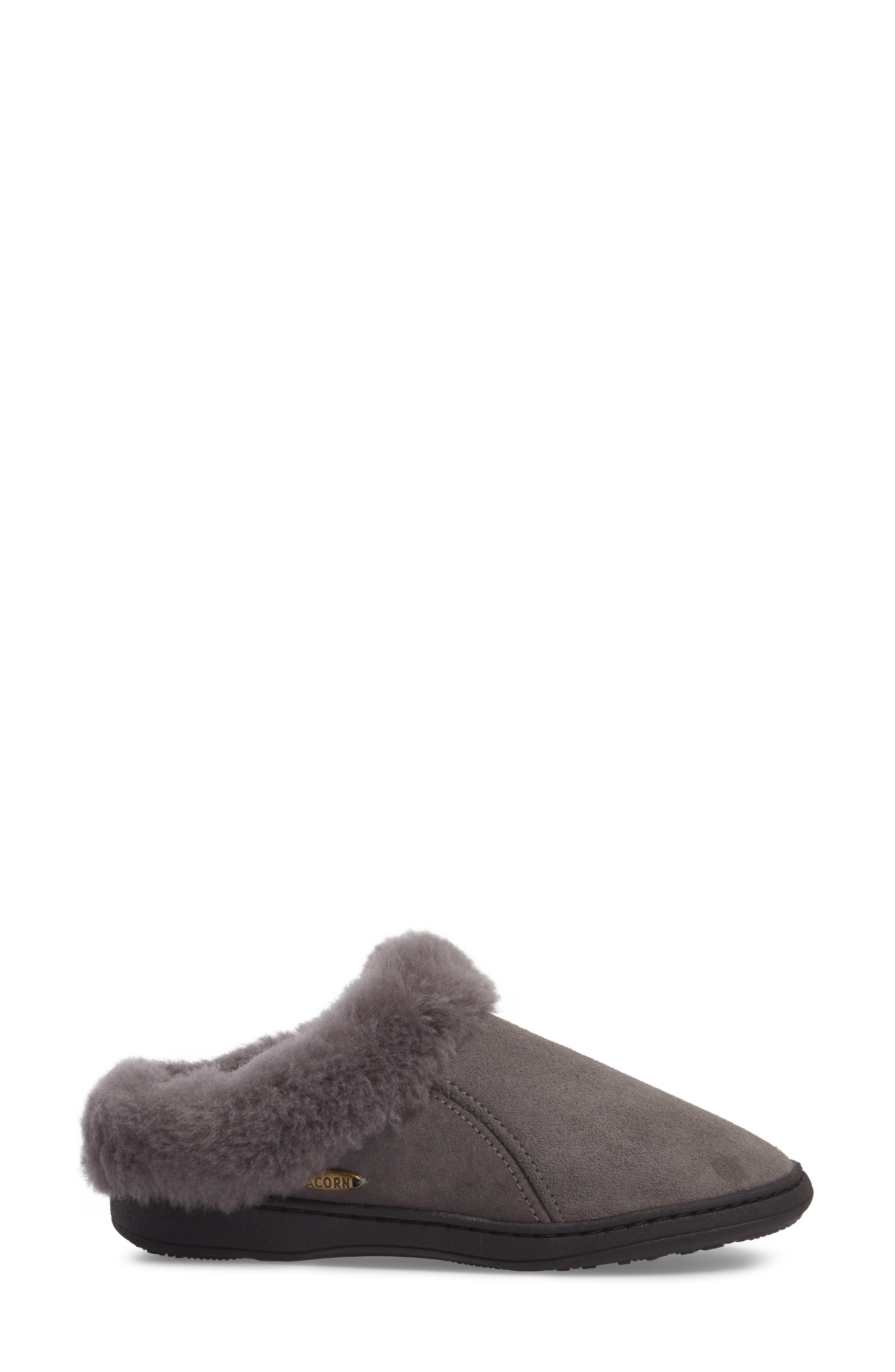 Acorn Genuine Shearling Mule Slipper, Alternate, color, 