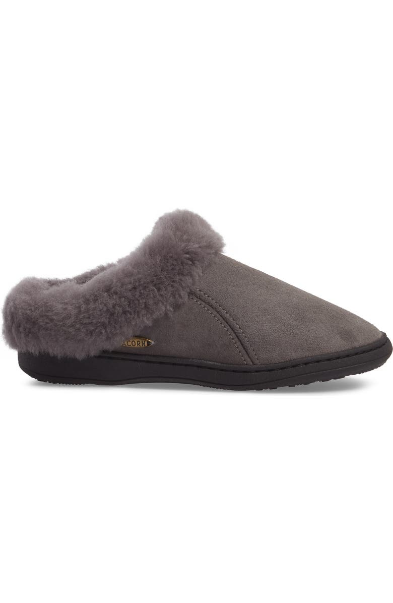 Acorn Genuine Shearling Mule Slipper, Alternate, color,