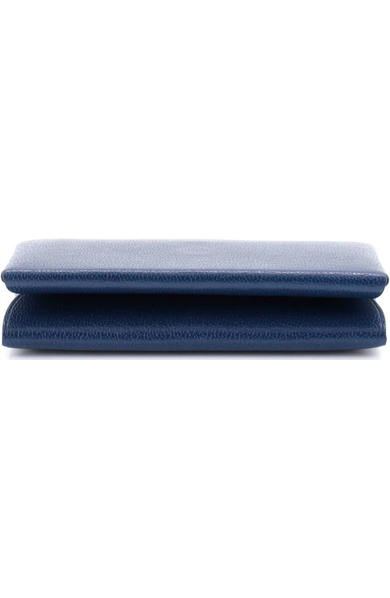 81034712 Calvi Duo Card Holder Chevre Mysore, Alternate, color, Bleu Tie