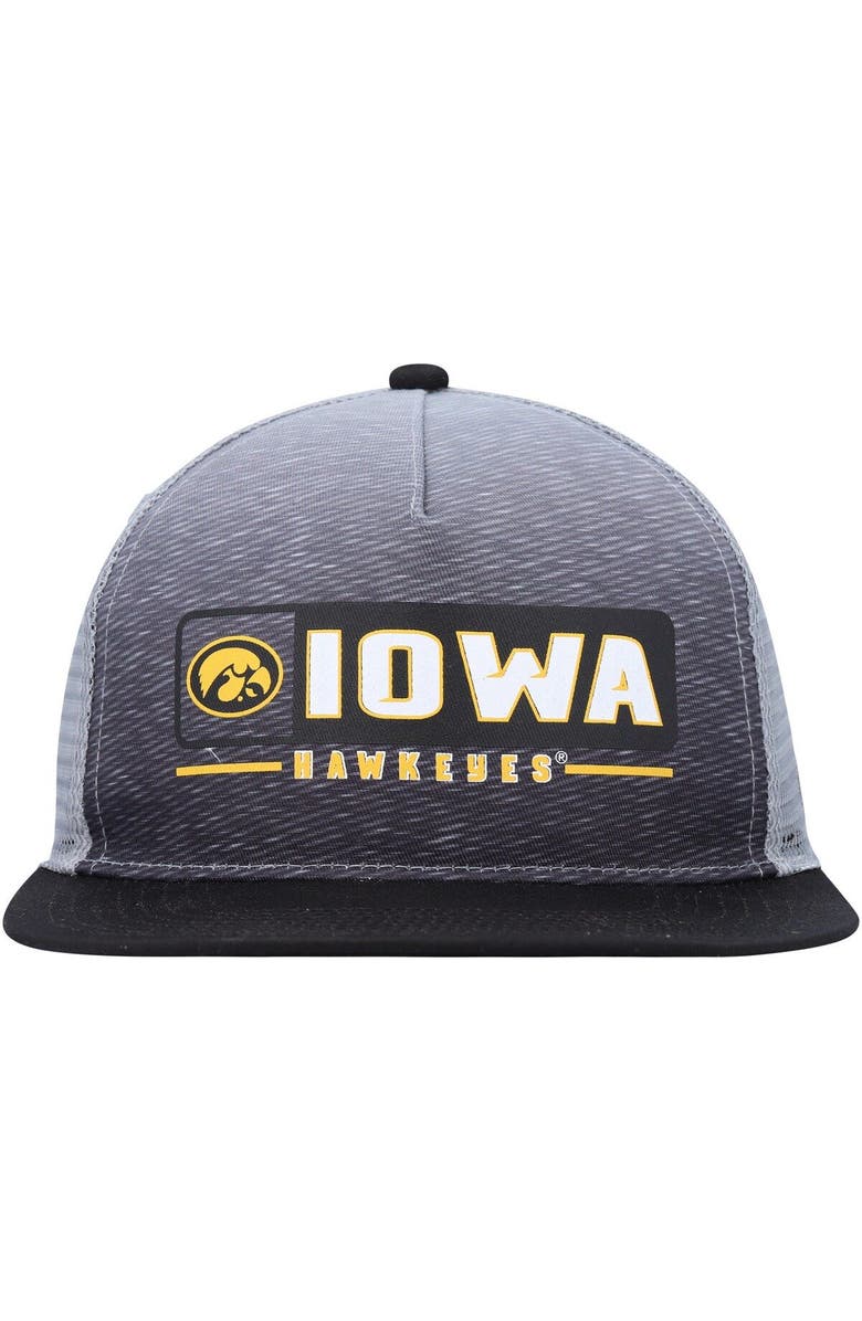COLOSSEUM Men's Colosseum Black/Gray Iowa Hawkeyes Snapback Hat, Alternate, color, Black