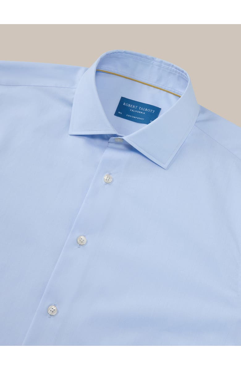 Robert Talbott Reynolds Light Weight Poplin Classic Fit Shirt, Alternate, color, Light Blue