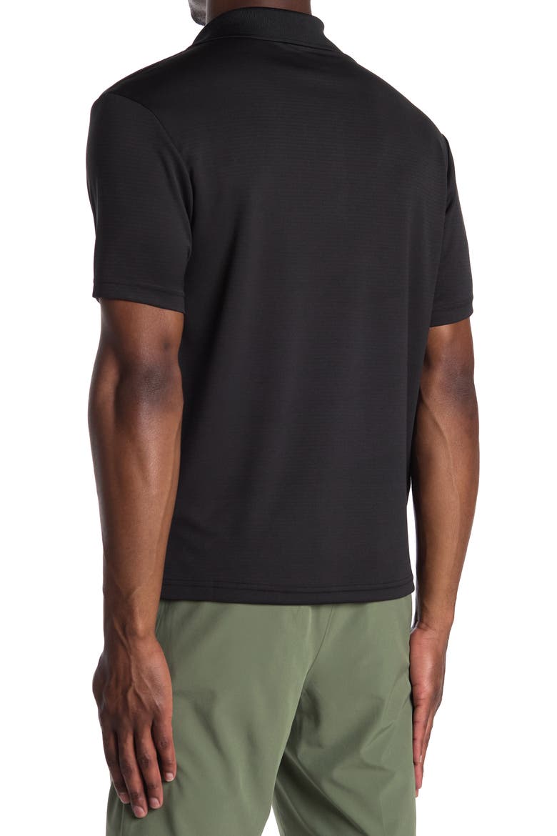 Solid Polo Shirt, Alternate, color, CAVIAR