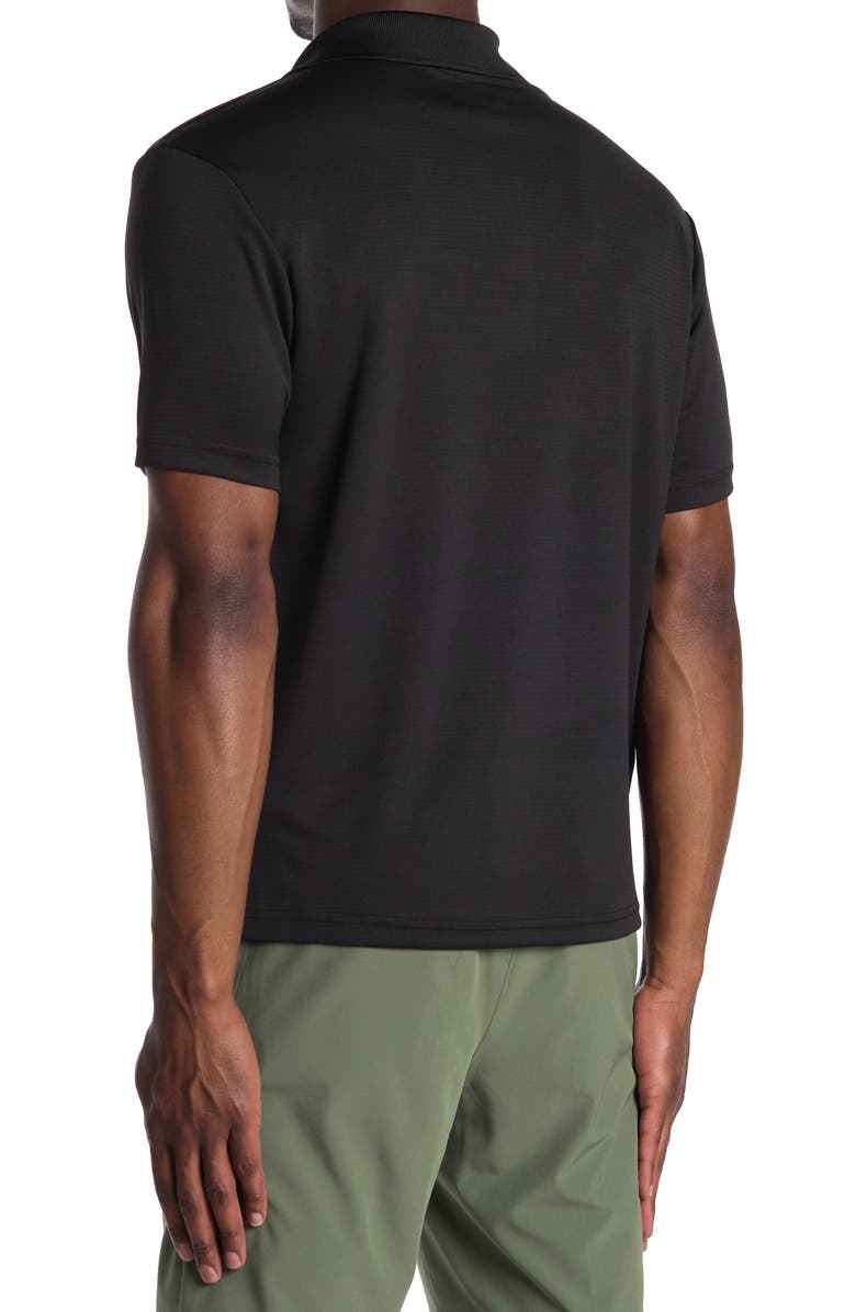 PGA TOUR Solid Polo Shirt, Alternate, color, Caviar