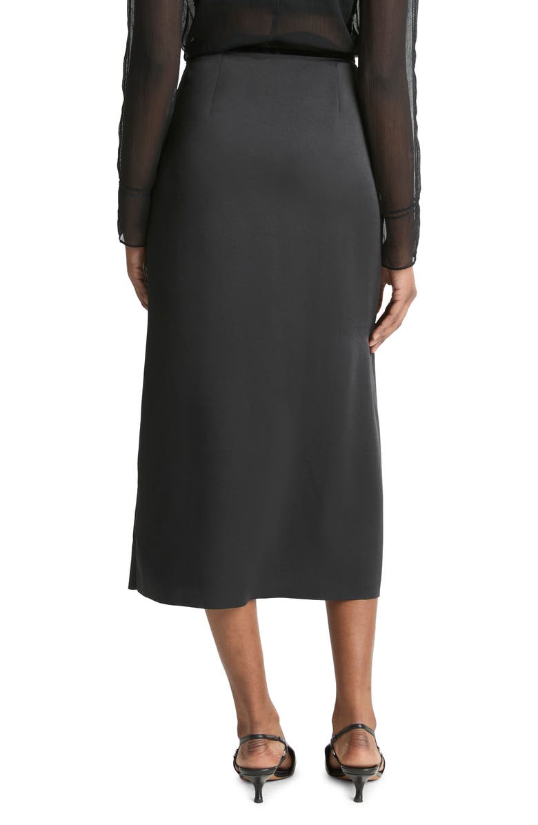 Vince Velvet Trim Side Tie Skirt, Alternate, color, Black