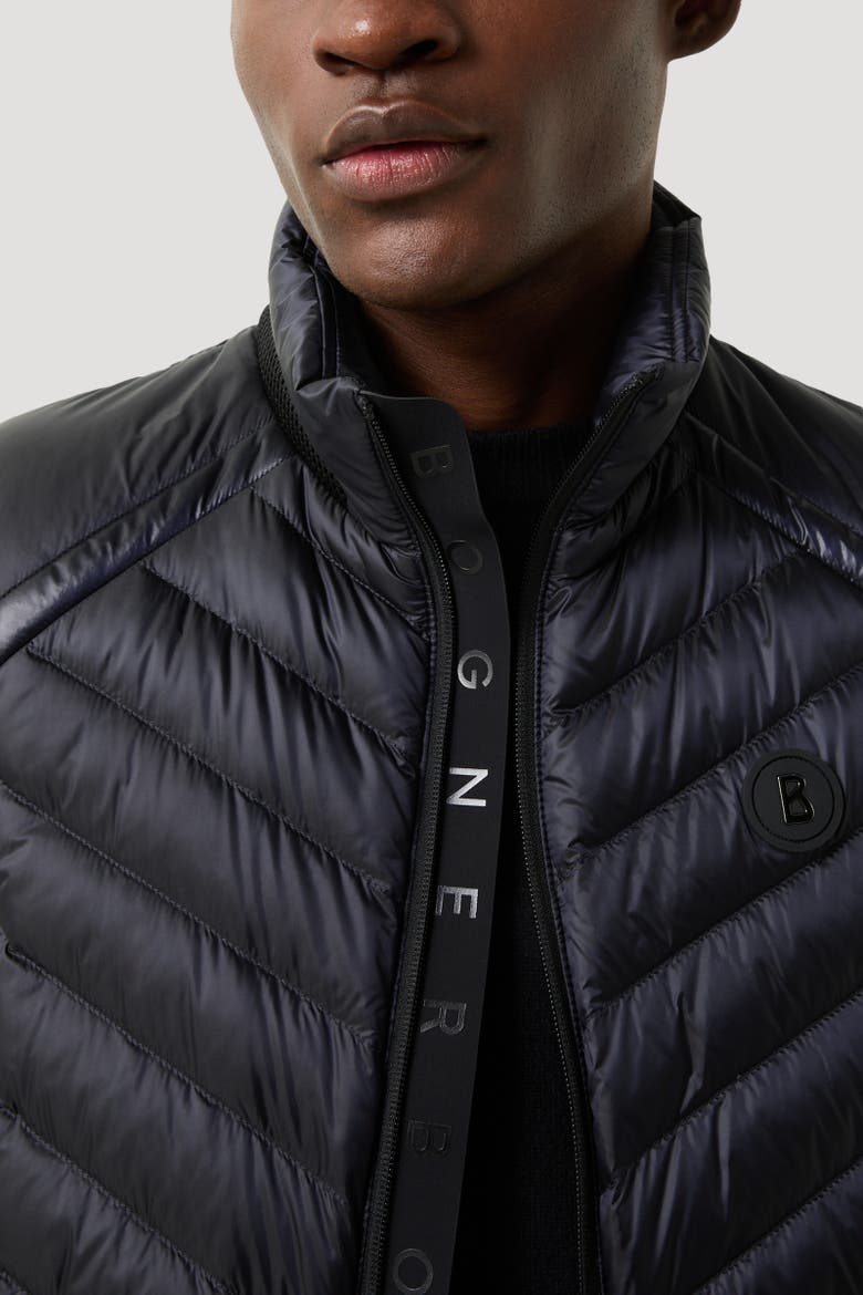 Lasse Lightweight Down Vest, Alternate, color, Navy blue
