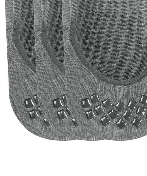 Falke Step Cotton 3-pack No Show Socks In Gray