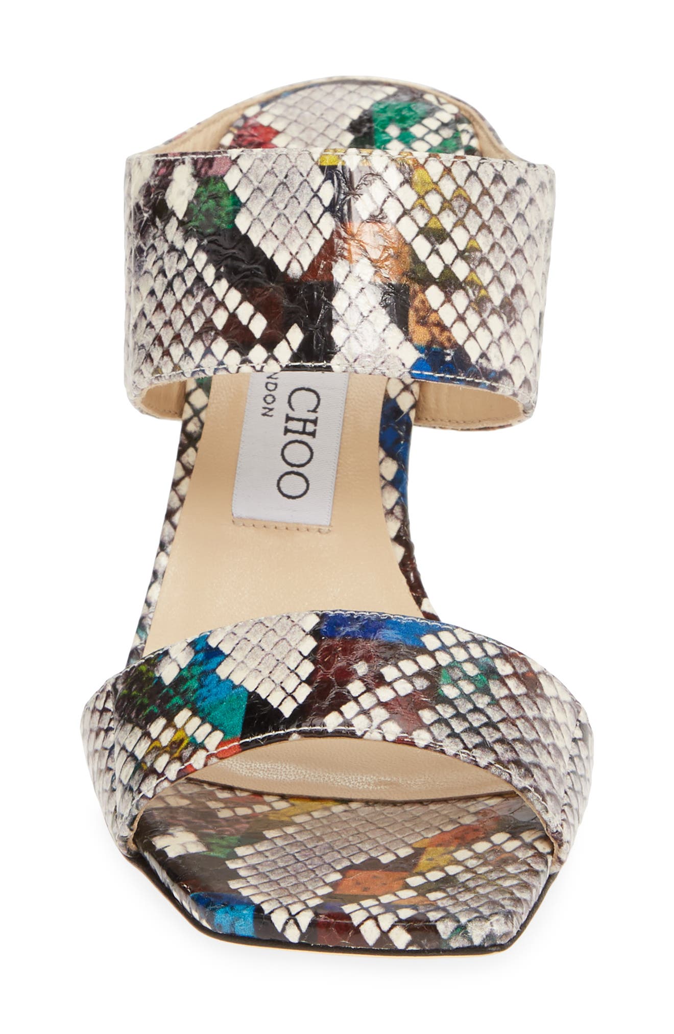 Jimmy Choo Hira Snake Print Mule, Alternate, color, 