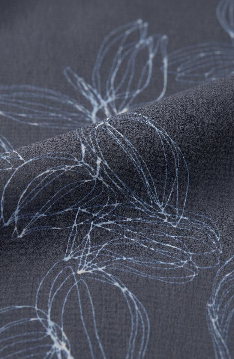 Report Collection Floral Short Sleeve Seersucker Button-Up Shirt, Alternate, color, Navy