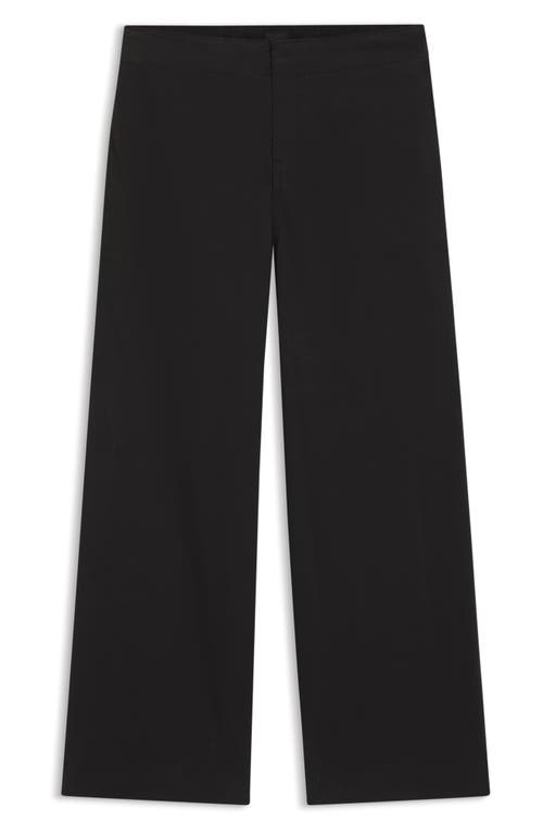 Hugo Boss Boss Orange Tahiana High Waist Wide Leg Pants In Black