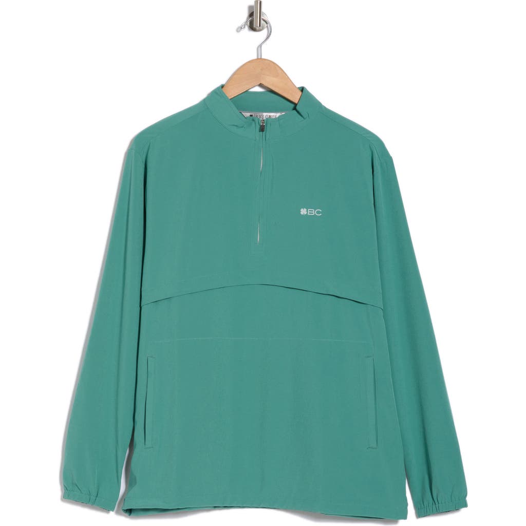 Black Clover Quarter Jack Half Zip Jacket In Jade Clover Jade